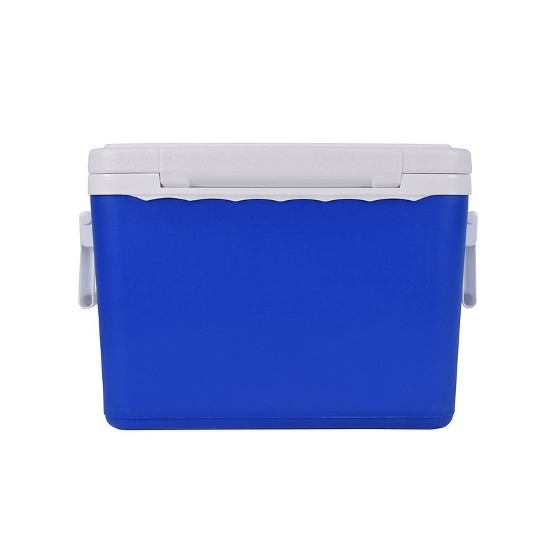 Foto van Koelboxen blauw 27 liter camping en auto 42 cm*32 cm*33 cm draagbare mini en kleine koelboxen wit 2-delig