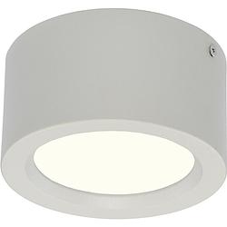 Foto van Led downlight - opbouw rond hoog 10w - natuurlijk wit 4200k - mat wit aluminium - ø140mm