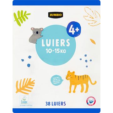 Foto van Jumbo luiers 4+ 1015 kg 38 stuks