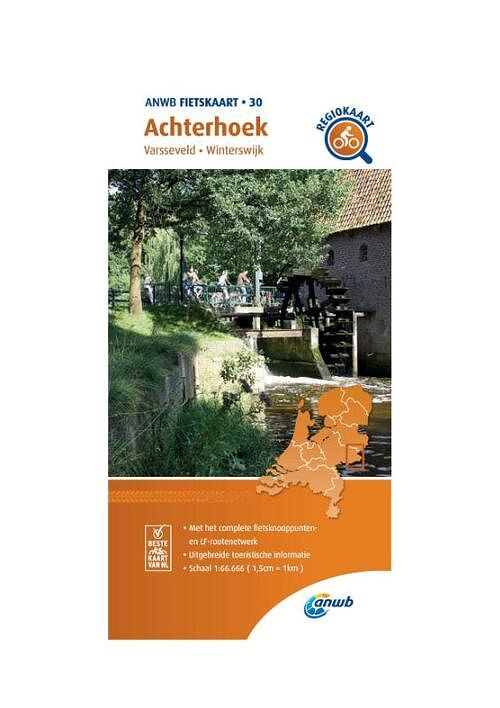 Foto van Fietskaart achterhoek 1:66.666 - anwb - paperback (9789018047313)