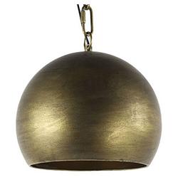 Foto van Non-branded hanglamp hobson 25 x 23 cm staal/nikkel 40w goud