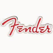 Foto van Fender red logo enamel pin