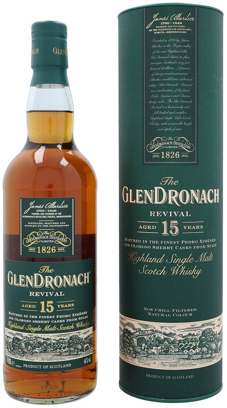 Foto van The glendronach 15 years revival 70cl whisky + giftbox