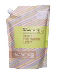 Foto van Benecos green tea shower gel navulverpakking