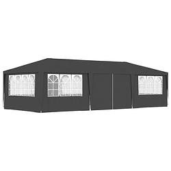 Foto van Vidaxl partytent met zijwanden professioneel 90 g/m² 4x9 m antraciet