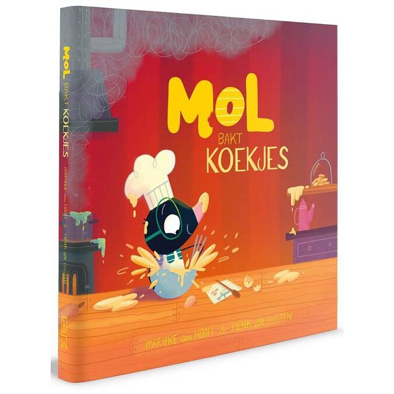 Foto van Mol bakt koekjes