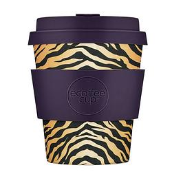 Foto van Ecoffee cup colchesterfield pla - koffiebeker to go 250 ml - paars siliconen