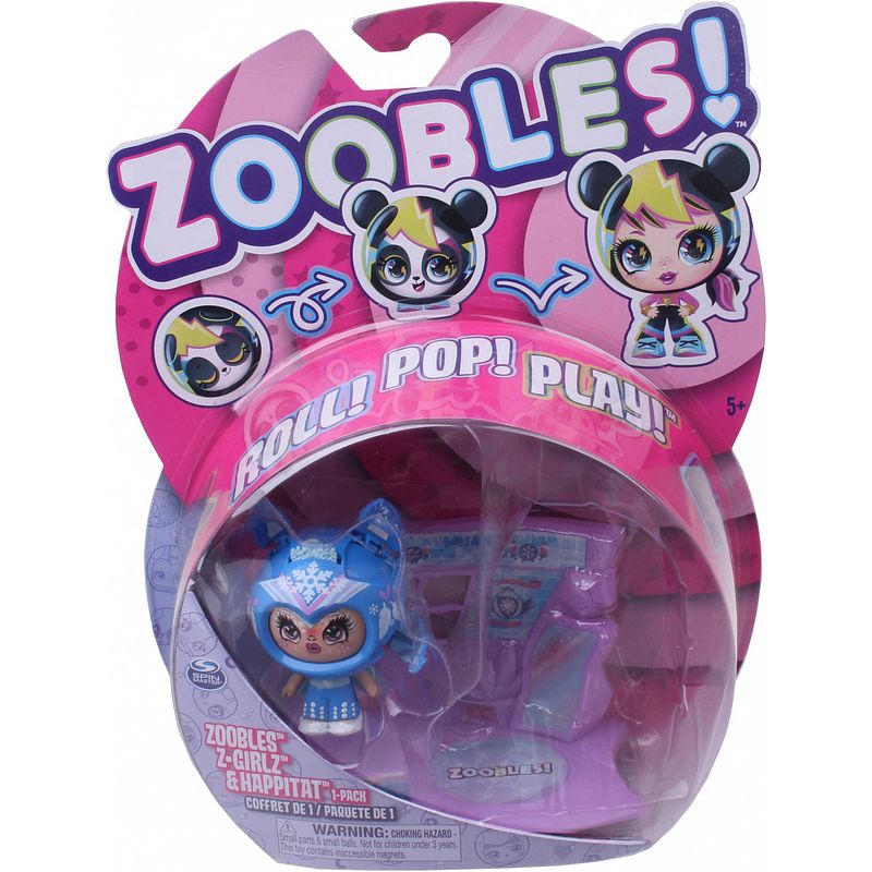 Foto van Zoobles speelset z-girls snowfie meisjes blauw 3-delig