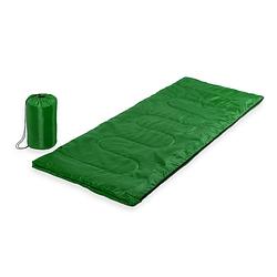 Foto van Groene kampeer 1 persoons slaapzak dekenmodel 75 x 185 cm - slaapzakken