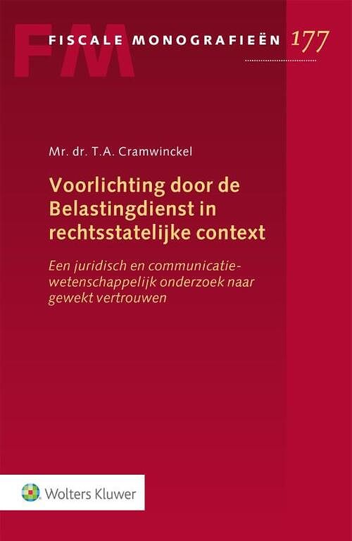 Foto van Voorlichting door de belastingdienst in rechtsstatelijke context - t. a> cramwinckel - paperback (9789013169843)