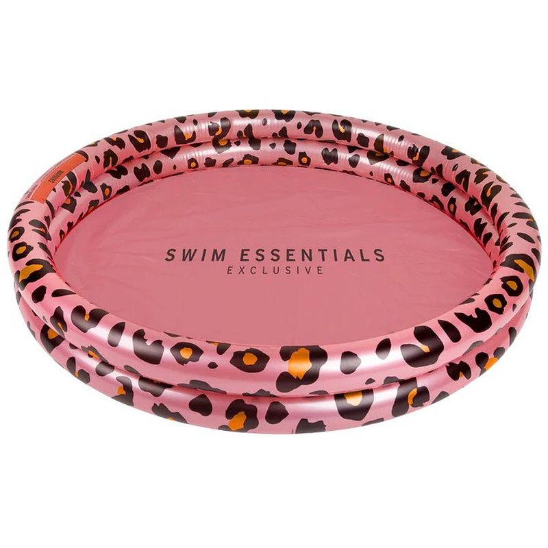 Foto van Swim essentials kinderzwembad panterprint rosé goud 100 cm
