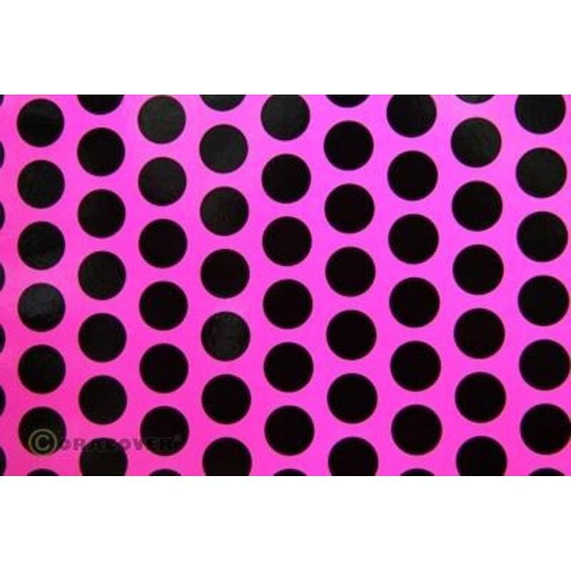 Foto van Oracover orastick fun 1 45-014-071-002 plakfolie (l x b) 2 m x 60 cm neon-roze-zwart (fluorescerend)