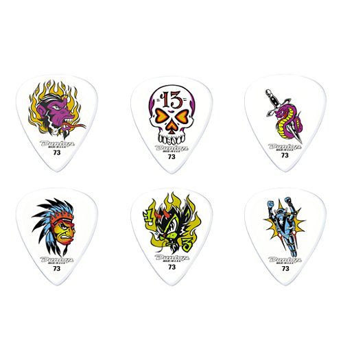 Foto van Dunlop bl100p60 alan forbes plectrums 0.60mm (6 stuks)