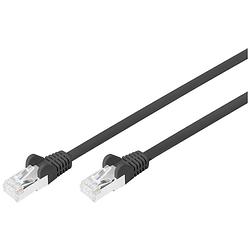 Foto van Digitus db-160144-050-s rj45 netwerkkabel, patchkabel cat 6 s/ftp 5 m zwart 1 stuk(s)