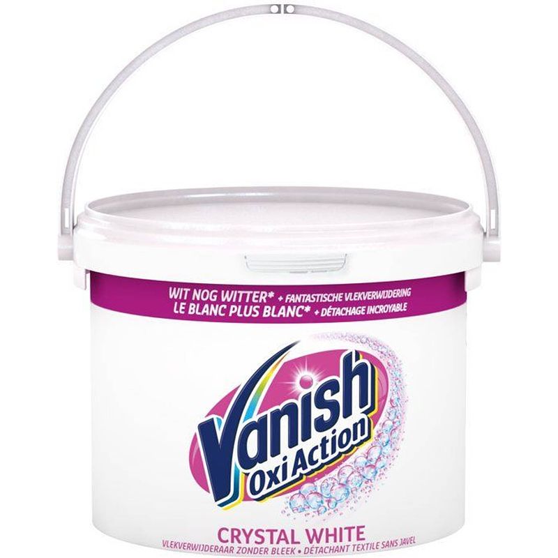 Foto van Vanish vlekkenverwijderaar - crystal white poeder witte was - 2.4 kg