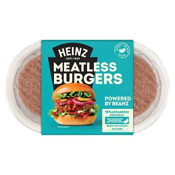 Foto van Heinz meatless vegetarische hamburgers bij jumbo