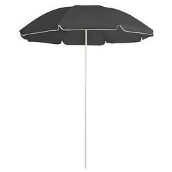 Foto van Vidaxl parasol met stalen paal 180 cm antracietkleurig