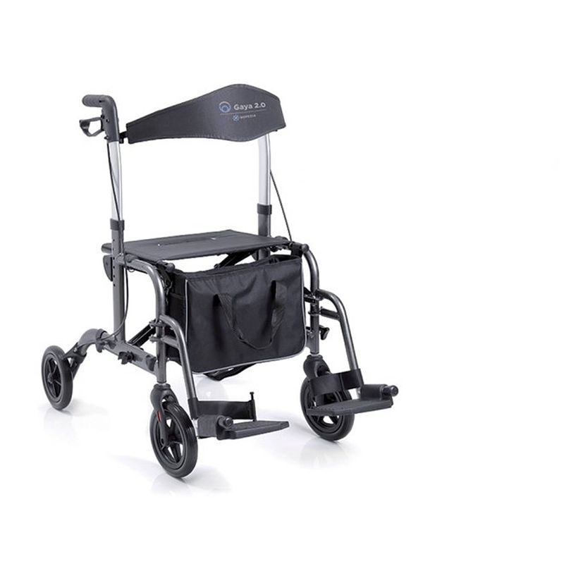 Foto van Moretti opvouwbare rolstoel / rollator met 4 wielen