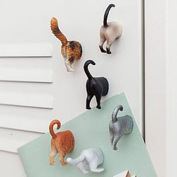 Foto van Butt magneten (set van 6) - katten