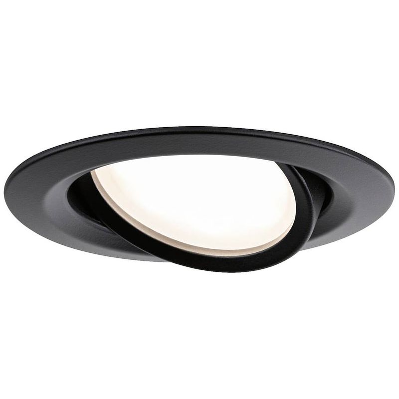 Foto van Paulmann 92459 led-inbouwlamp led 6 w zwart (mat)