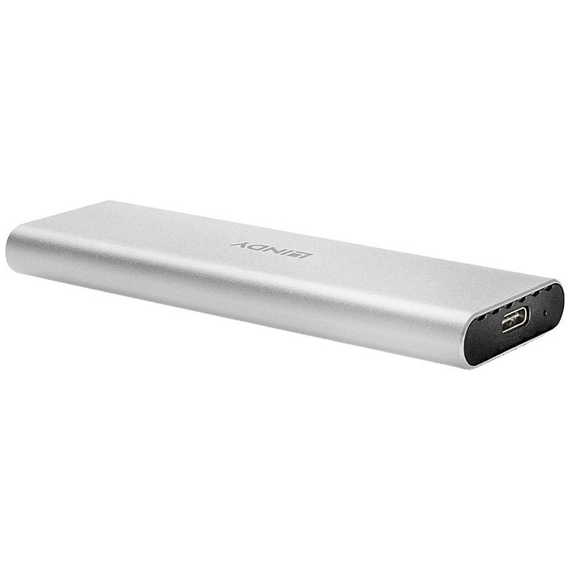 Foto van Lindy 43095 m.2 harde schijf-behuizing m.2 pcie nvme ssd usb-c® usb 3.2 (gen 2)