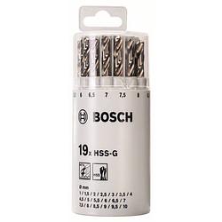 Foto van Bosch accessories 2607018361 hss metaal-spiraalboorset 19-delig geslepen din 338 cilinderschacht 1 set(s)