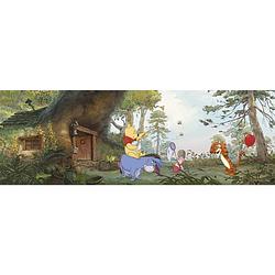 Foto van Komar winnie the pooh's house fotobehang 368x127cm 4-delen