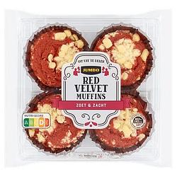 Foto van Jumbo red velvet muffins 180g