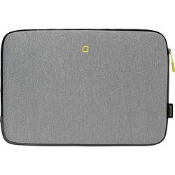Foto van Dicota laptophoes dicota skin flow - notebook-hülle - 39.6 geschikt voor max. (laptop): 39,6 cm (15,6) grijs, geel