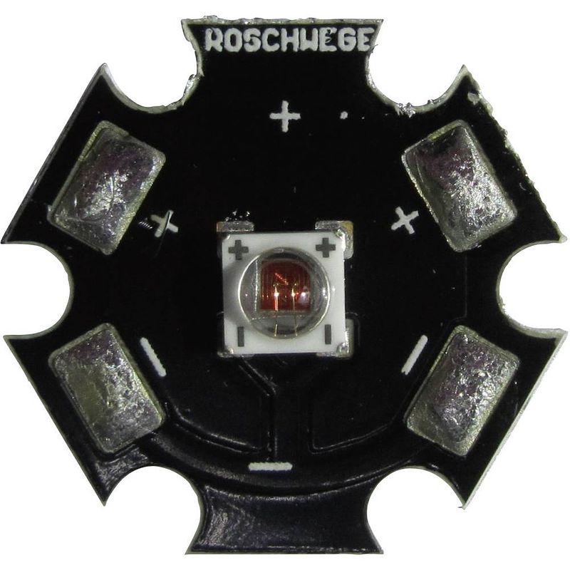 Foto van Roschwege highpower led kersenrood 5 w 2.4 v 1500 ma star-fr740-05-00-00