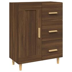 Foto van Vidaxl dressoir 69,5x34x90 cm bewerkt hout bruineikenkleurig