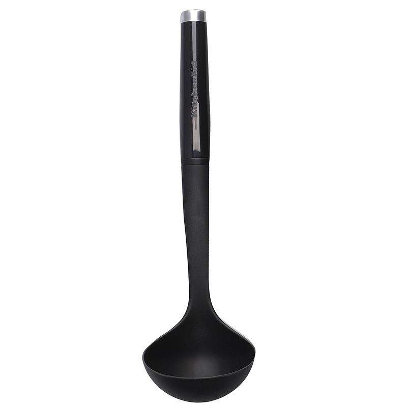 Foto van Kitchenaid soeplepel classic black 30 cm