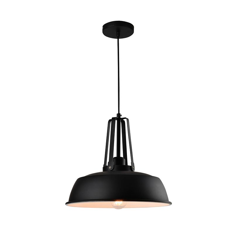 Foto van Quvio hanglamp rond zwart - quv5080l-black