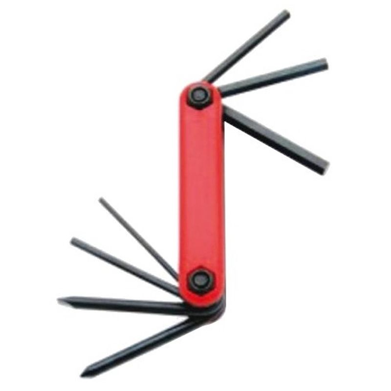 Foto van Simson multitool 7 functies 9,5 cm rood (020895)