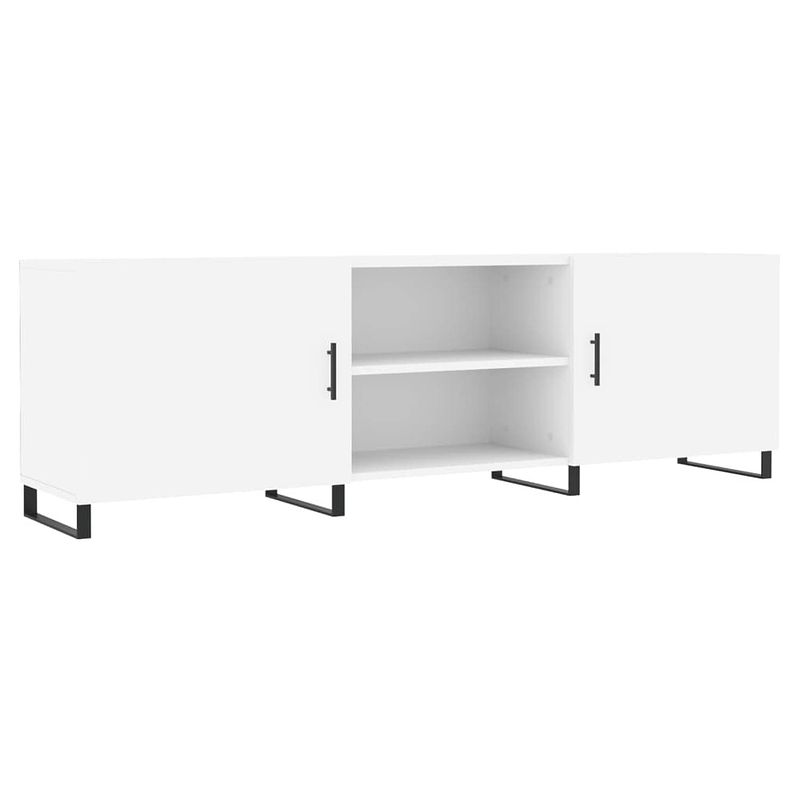 Foto van The living store tv-meubel nordic - tv-meubels - 150x30x50 cm - wit