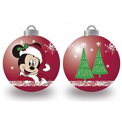 Foto van Arditex kerstballen mickey mouse 8 cm rood 6 stuks