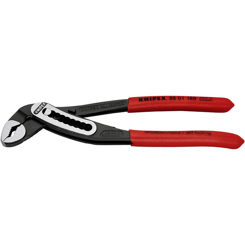 Foto van Knipex alligator 88 01 180 waterpomptang sleutelbreedte 36 mm 180 mm