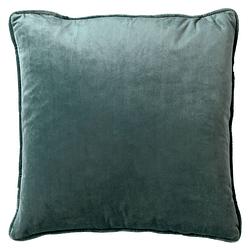 Foto van Dutch decor finn - kussenhoes velvet sagebrush green 45x45 cm - groen - groen