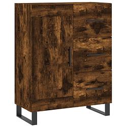 Foto van Vidaxl dressoir 69,5x34x90 cm bewerkt hout gerookt eikenkleurig