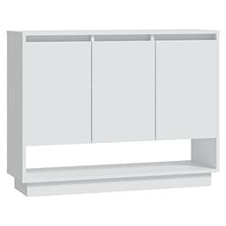 Foto van Vidaxl dressoir 97x31x75 cm spaanplaat wit