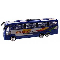 Foto van Jonotoys personenbus public bus jongens 24 cm blauw