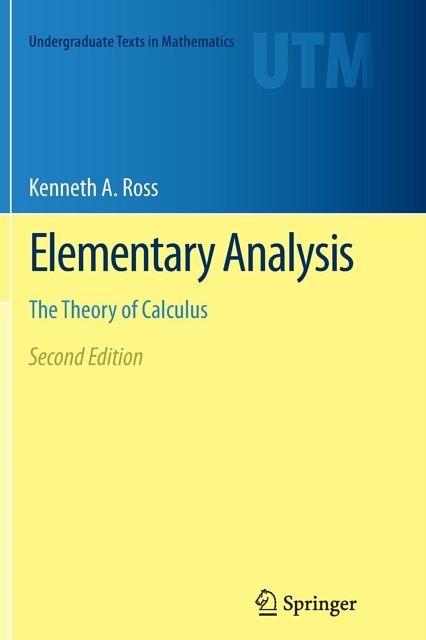 Foto van Elementary analysis - kenneth allen ross - paperback (9781493901289)