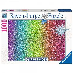 Foto van Ravensburger puzzel challenge glitter 1000 stukjes