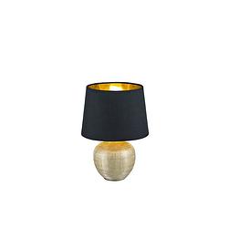 Foto van Moderne tafellamp luxor - kunststof - goud
