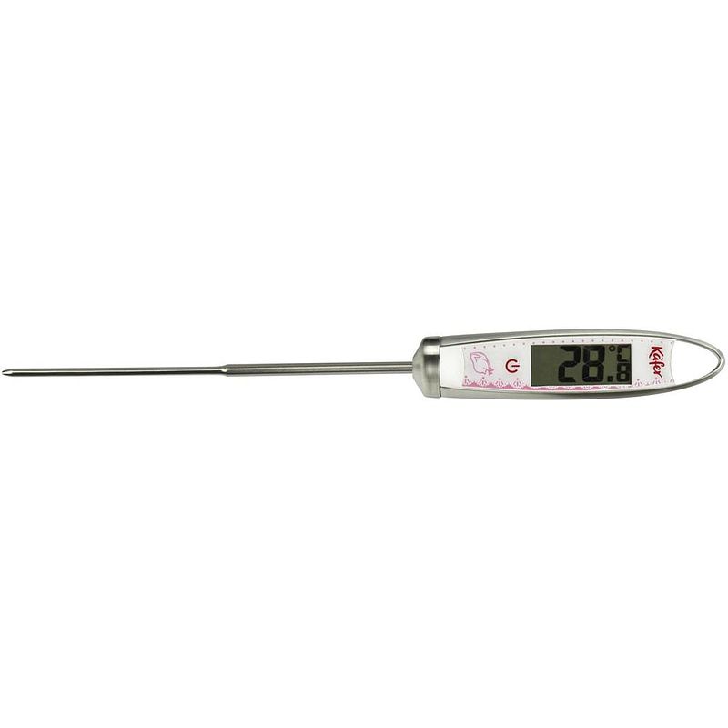 Foto van Käfer 7-3008 keukenthermometer geheugen / data-hold-functie °c /°f-weergave, babyhapje, vloeistof, braden, sauzen, varken, rund, hert, kalkoen, lam, konijn,