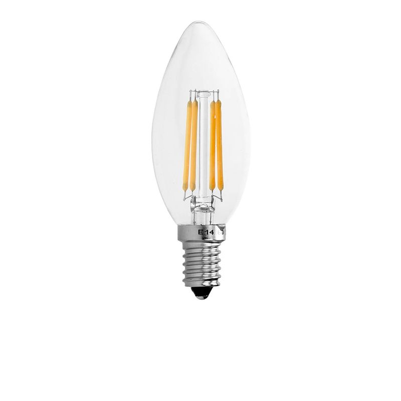 Foto van Led-lamp kaarsengloeidraad e14 4w warm wit