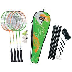 Foto van Badminton set attacker 4 spelers + net rood