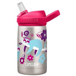 Foto van Camelbak drinkbeker eddy+ luipaard junior 350 ml rvs roze/zilver