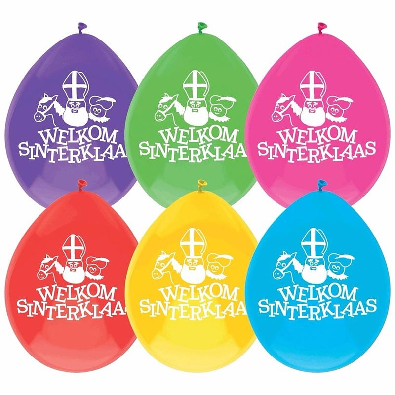 Foto van Sinterklaas ballonnen 10 stuks amerigo/sint/piet - versiering