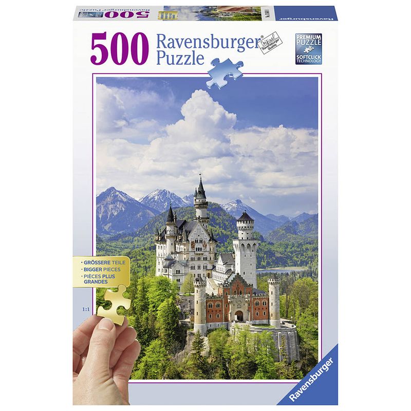 Foto van Ravensburger puzzel sprookjeskasteel neuschwanstein - 500 stukjes